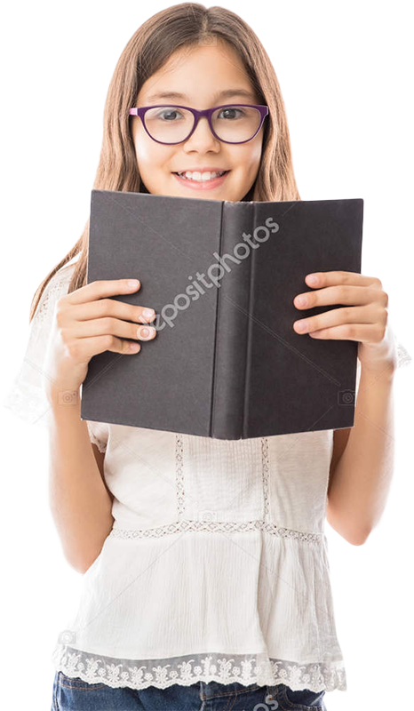 garota lendo um livro